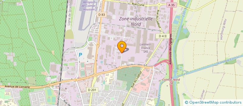 localisation de l'entreprise COOPSTORE à COLMAR