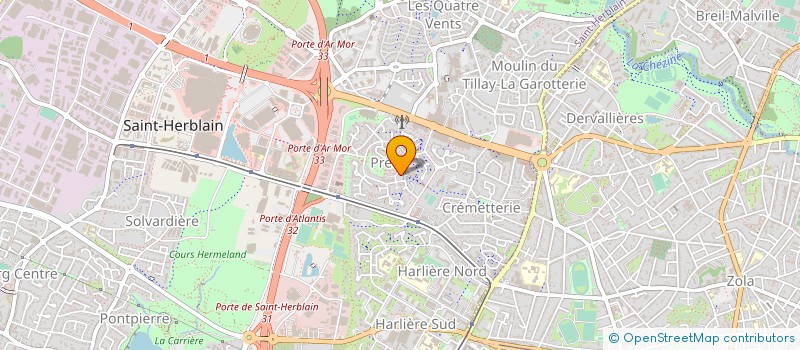 localisation de l'entreprise COOPWORKING à SAINT-HERBLAIN