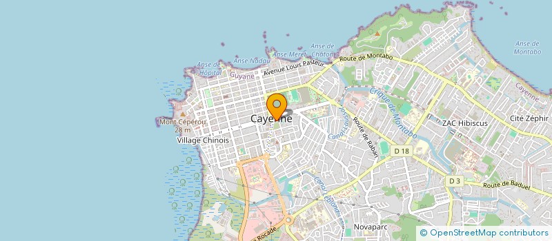localisation de l'entreprise COORACE GUYANE à CAYENNE