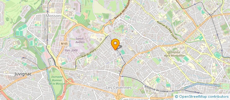 localisation de l'entreprise COORD ASSO AIDE CHOMEURS PAR L'EMPLOI à MONTPELLIER