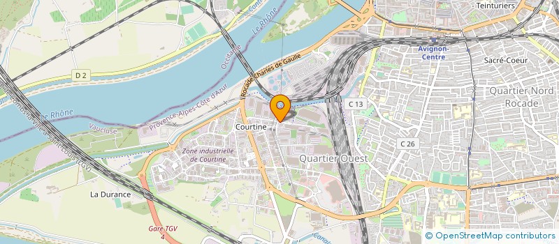 localisation de l'entreprise COORD ETUDES POSE ARMATURE BETON ARME à AVIGNON