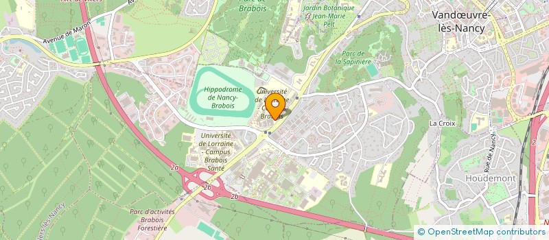 localisation de l'entreprise COORD LORRAINE DOUL SOINS PALLIA ACCOM  VANDUVRE-LES-NANCY