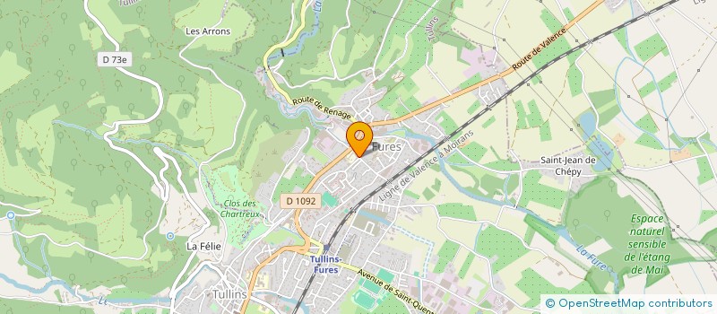localisation de l'entreprise COORD PARENTS D ELEVES DE FURES  TULLINS