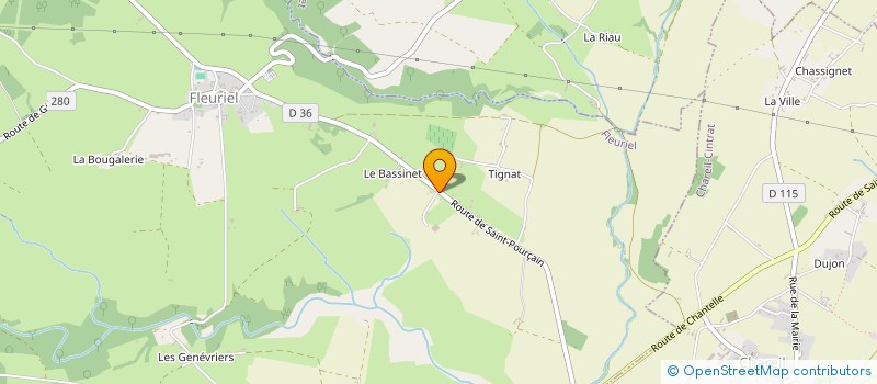 localisation de l'entreprise COORD'SANTE  FLEURIEL