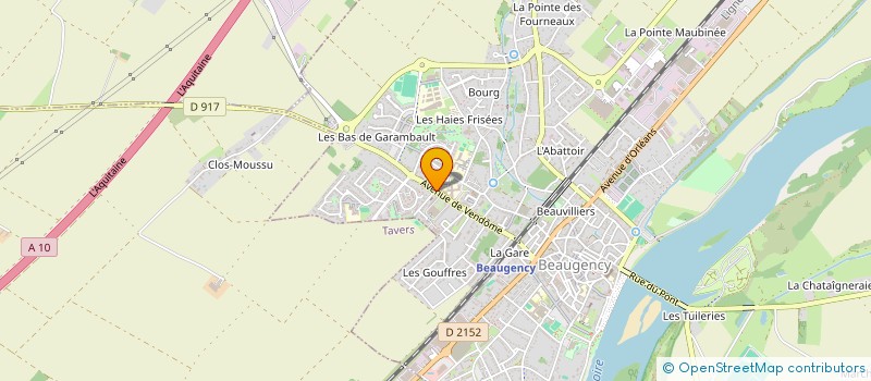 localisation de l'entreprise COORDI GERONTOLOGIQUE RELAIS ENTOUR'AGE à BEAUGENCY