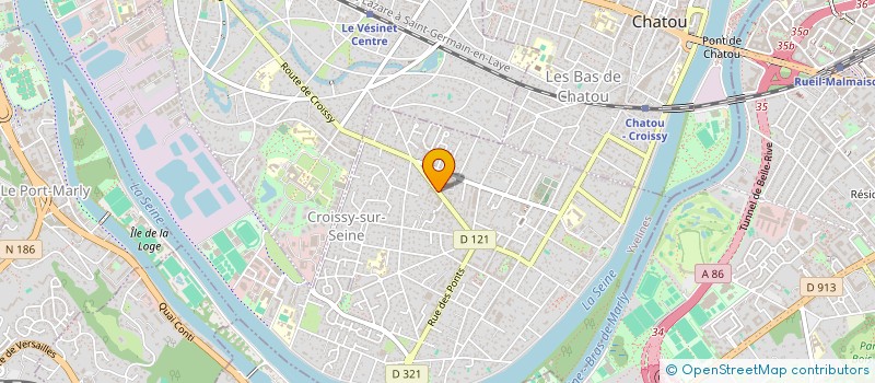 localisation de l'entreprise COORDI REALIS GENERAL INDUSTRIE BATIMENT à CROISSY-SUR-SEINE