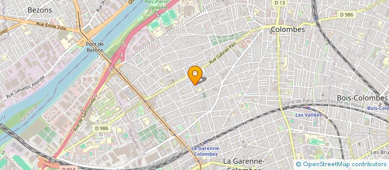 localisation de l'entreprise COORDIANCE à COLOMBES
