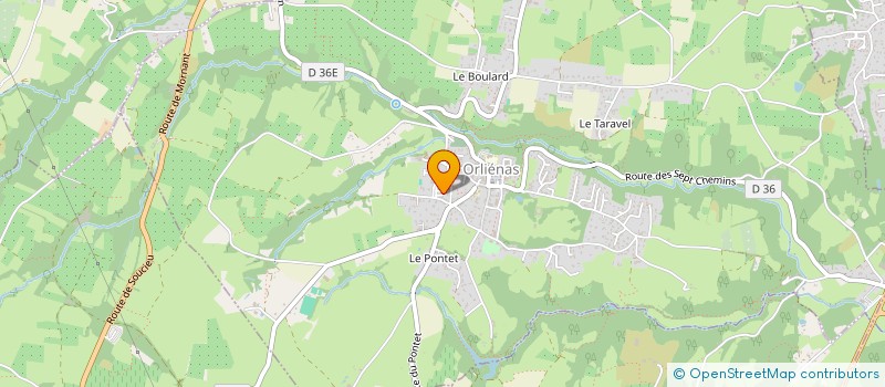 localisation de l'entreprise COORDICAS  ORLIENAS