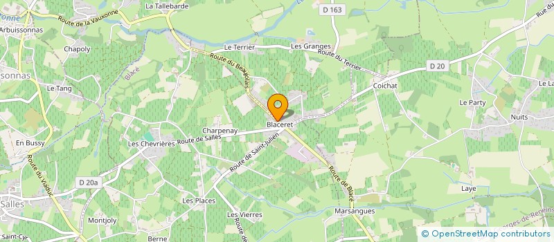 localisation de l'entreprise COORDIN'ACTION à BLACE