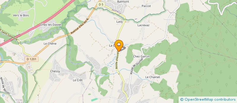 localisation de l'entreprise COORDIN'ALPES  ANNECY