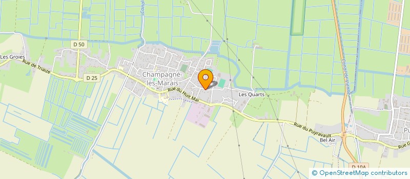 localisation de l'entreprise COORDIN ASS DE VENDEE MEMBRES DE L'UPCP  CHAMPAGNE-LES-MARAIS