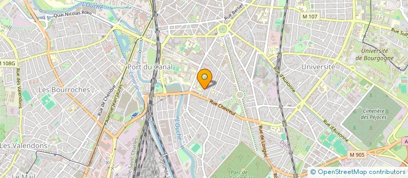 localisation de l'entreprise COORDIN METIERS SPECTACLE AUDIOVISUEL  DIJON