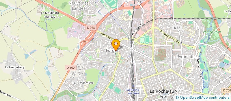localisation de l'entreprise COORDINAT AIDE AUX CHOMEURS PAR EMPLOI à ROCHE SUR YON (LA)