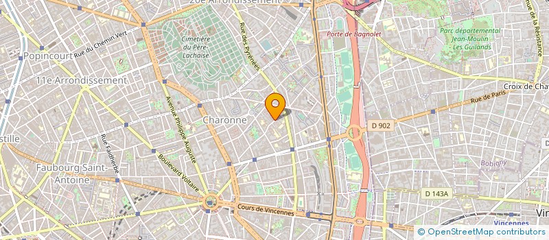 localisation de l'entreprise COORDINAT EN RENOVAT DECORAT D'HABITAT  PARIS