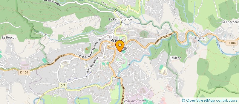 localisation de l'entreprise COORDINATION ACTEURS INSERTION 07 à PRIVAS