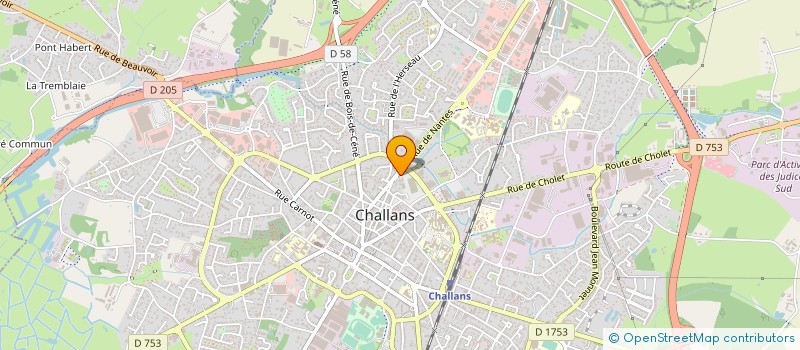 localisation de l'entreprise COORDINATION AGENTS EN GERONTOLOGIE à CHALLANS