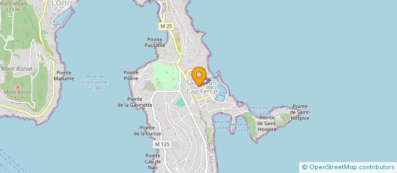 localisation de l'entreprise COORDINATION AIDE DEPENDANCE LITTORAL  SAINT-JEAN-CAP-FERRAT