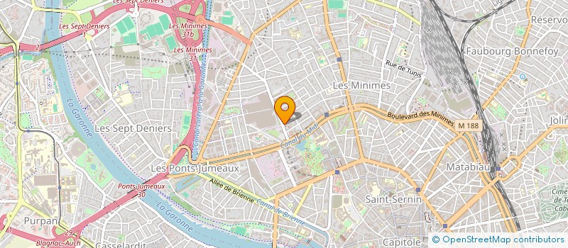 localisation de l'entreprise COORDINATION BATIMENT ECONOMIE INGENIERIE à TOULOUSE