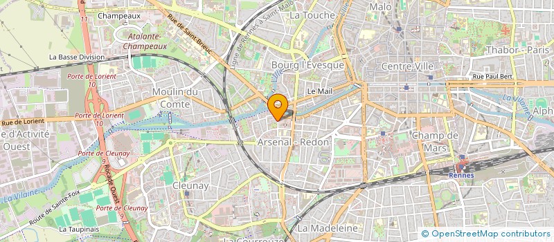 localisation de l'entreprise COORDINATION CLUBS MUSICAUX EN BRETAGNE à RENNES