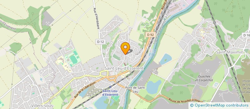 localisation de l'entreprise COORDINATION DES CLUBS OISE CYCLISME AFFILIES A LA PISTE MUNICIPALE DE SENLIS  CLERMONT