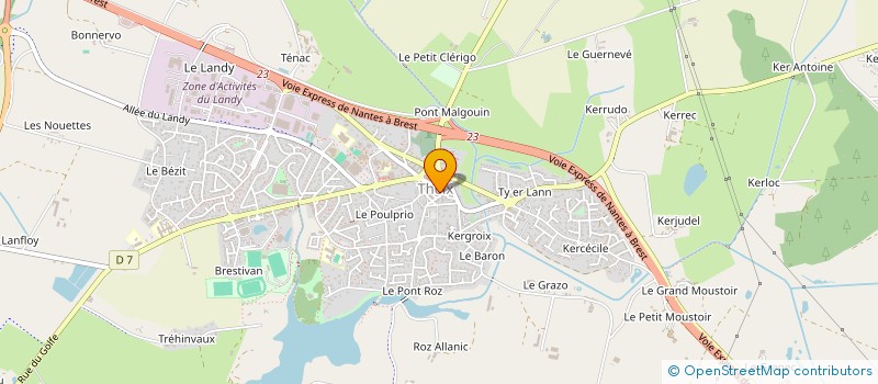 localisation de l'entreprise COORDINATION DES FORCES ECONOMIQUES à THEIX-NOYALO
