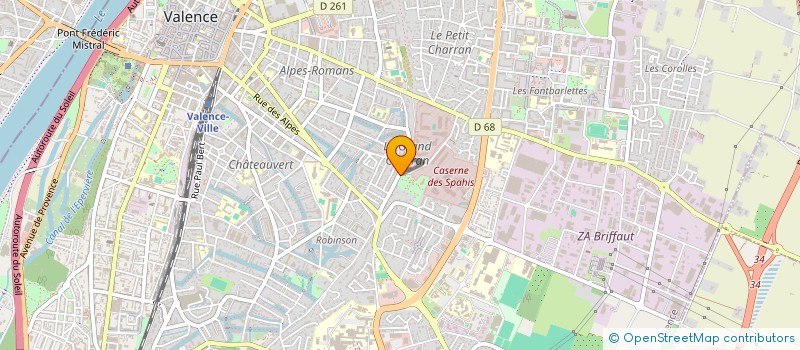 localisation de l'entreprise COORDINATION DES MJC DE VALENCE à VALENCE
