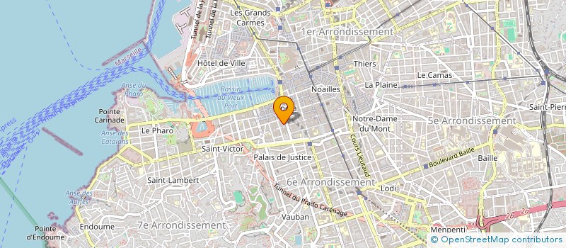 localisation de l'entreprise COORDINATION DES ORGANISMES D'AIDE AUX CHOMEURS PAR L'EMPLOI PROVENCE ALPES COTE D'AZUR CORSE à MARSEILLE