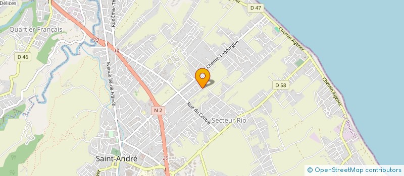 localisation de l'entreprise COORDINATION DES PARENTS D ELEVES DES ETABLISSEMENTS SCOLAIRES DE SAINT ANDRE à SAINT-ANDRE