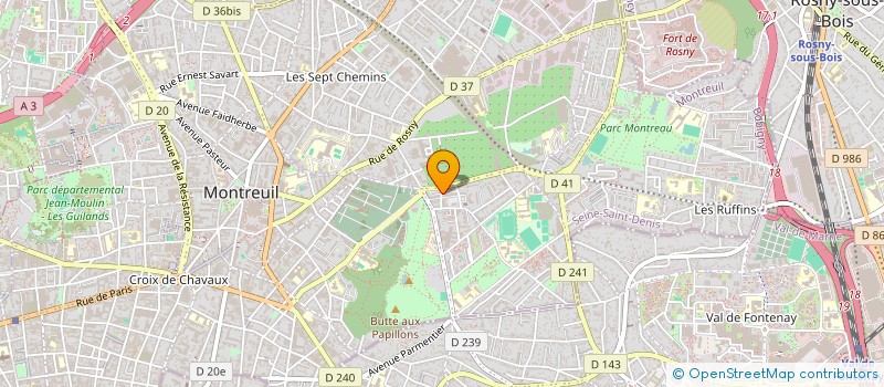 localisation de l'entreprise COORDINATION DES SYRIENS DE FRANCE à MONTREUIL