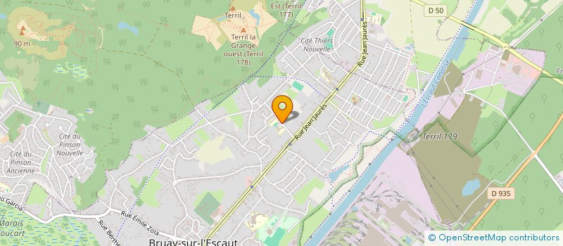 localisation de l'entreprise COORDINATION DU DISTRICT USEP VALENCIENNOIS  BRUAY-SUR-L'ESCAUT