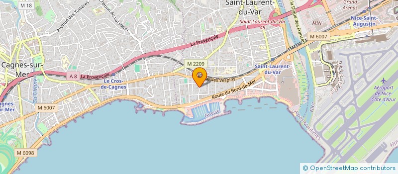 localisation de l'entreprise COORDINATION ET D'ETUDE à SAINT-LAURENT-DU-VAR