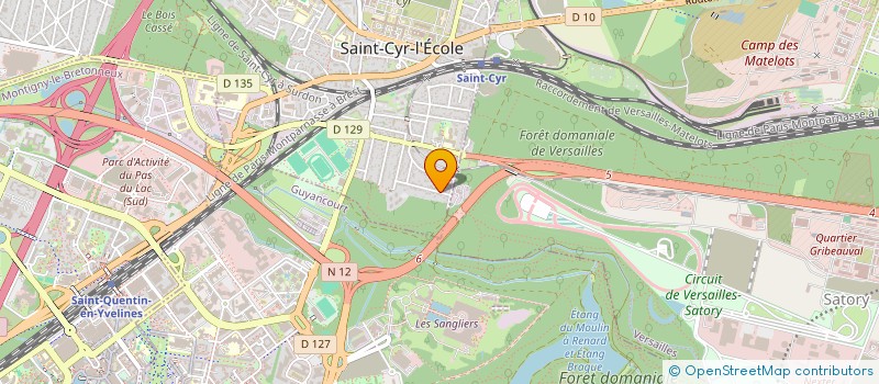 localisation de l'entreprise COORDINATION ET MANAGEMENT DE CHANTIERS  SAINT-CYR-L'ECOLE