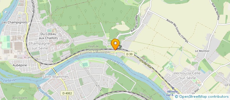 localisation de l'entreprise COORDINATION GENERALE FONCIERE ET IMMOBILIERE  FONTAINEBLEAU