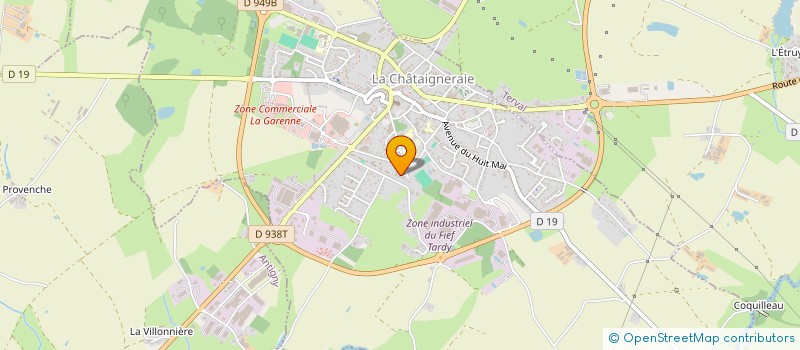localisation de l'entreprise COORDINATION GERONTOLOGIQUE DE L EST VENDEE CEV à LA CHATAIGNERAIE
