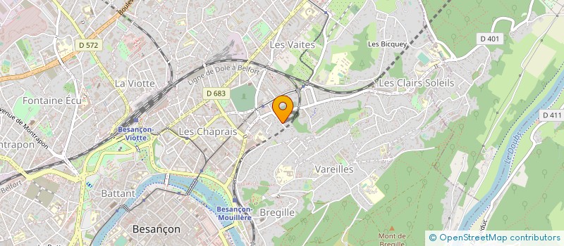 localisation de l'entreprise COORDINATION GESTION TRAVAUX à BESANCON