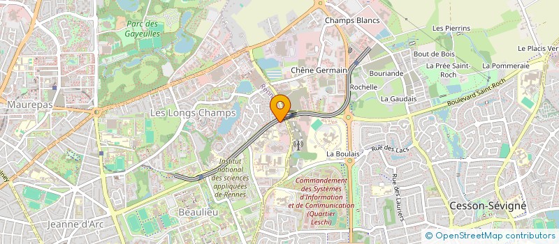 localisation de l'entreprise COORDINATION INTREPROF MOYENS EXPLOIT  RENNES