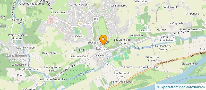 localisation de l'entreprise COORDINATION NAT ACTIONS ALIMENTAIRES GASTRONOMIQUES E TOURISTIQUES  LUYNES