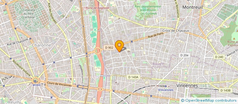 localisation de l'entreprise COORDINATION NATIONALE CHEQUES RESTAURANTS à MONTREUIL
