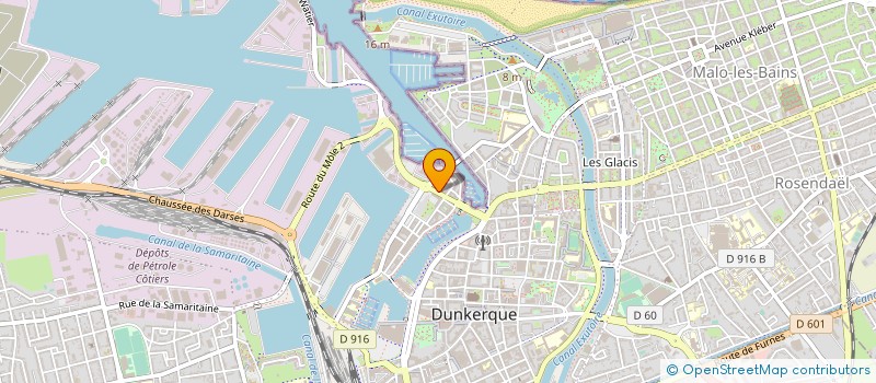 localisation de l'entreprise COORDINATION NATIONALE DES TRAVAILLEURS PORTUAIRES ET ASSIMILES à DUNKERQUE