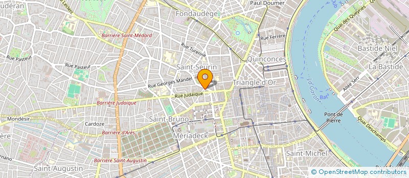 localisation de l'entreprise COORDINATION REGIONALE ADDICTIONS NOUVELLE-AQUITAINE à BORDEAUX