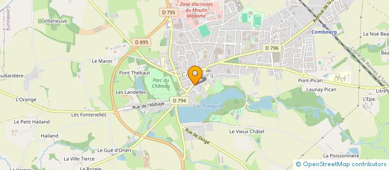 localisation de l'entreprise COORDINATION RURALE D'ILLE & VILAINE à COMBOURG