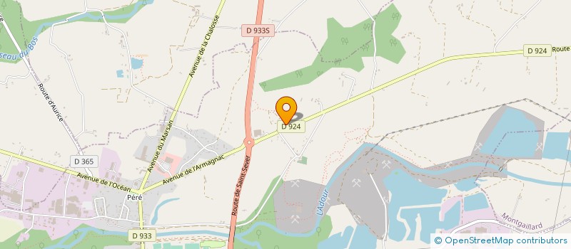 localisation de l'entreprise COORDINATION RURALE DES LANDES  MAURIES