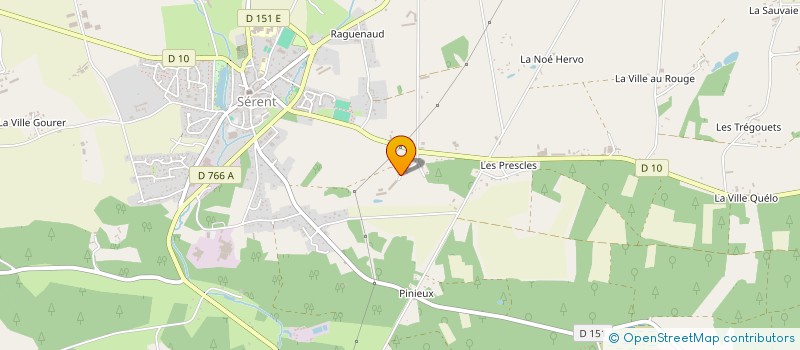 localisation de l'entreprise COORDINATION RURALE DU MORBIHAN  SERENT