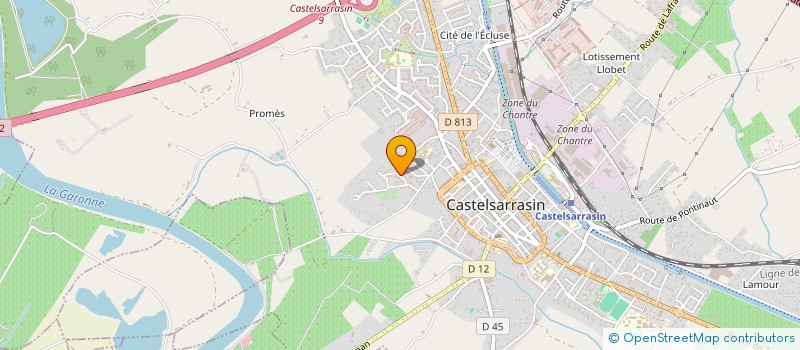 localisation de l'entreprise COORDINATION RURALE DU TARN ET GARONNE  CASTELSARRASIN