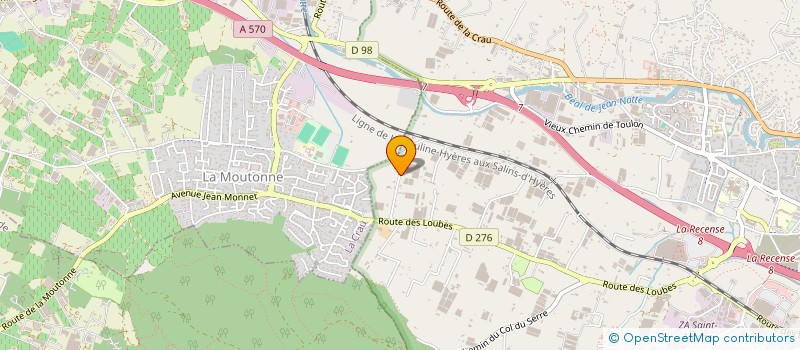 localisation de l'entreprise COORDINATION RURALE PROVENCE ALPES COTE D'AZUR à HYERES