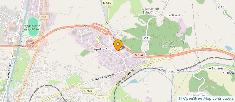 localisation de l'entreprise COORDINATION RURALE - UNION NATIONALE  AUCH