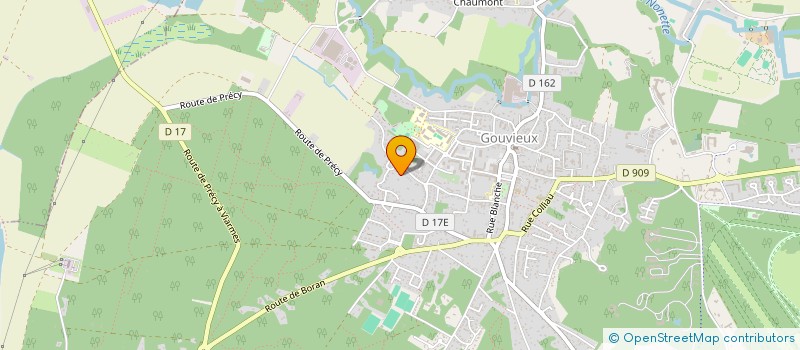 localisation de l'entreprise COORDINATION SANTE SECURITE BERGIA à GOUVIEUX