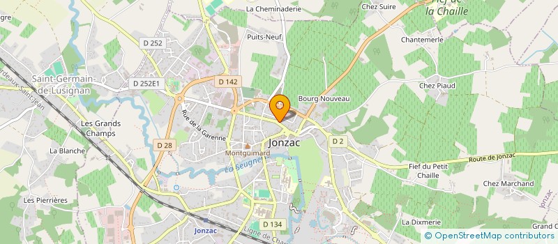 localisation de l'entreprise COORDINATION SANTE-SOCIAL 17 à JONZAC