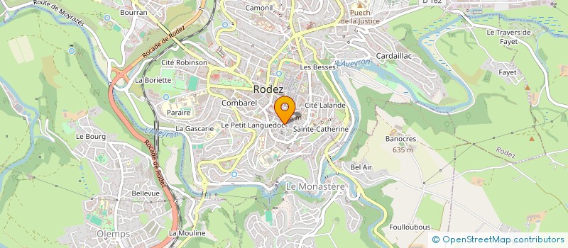 localisation de l'entreprise COORDINATION SOINS SANTE ET SERVICES à RODEZ