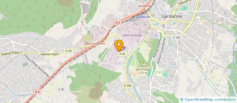 localisation de l'entreprise COORDINATION TECHNIQUE ECHAFAUDAGES ISOLATION  GARDANNE